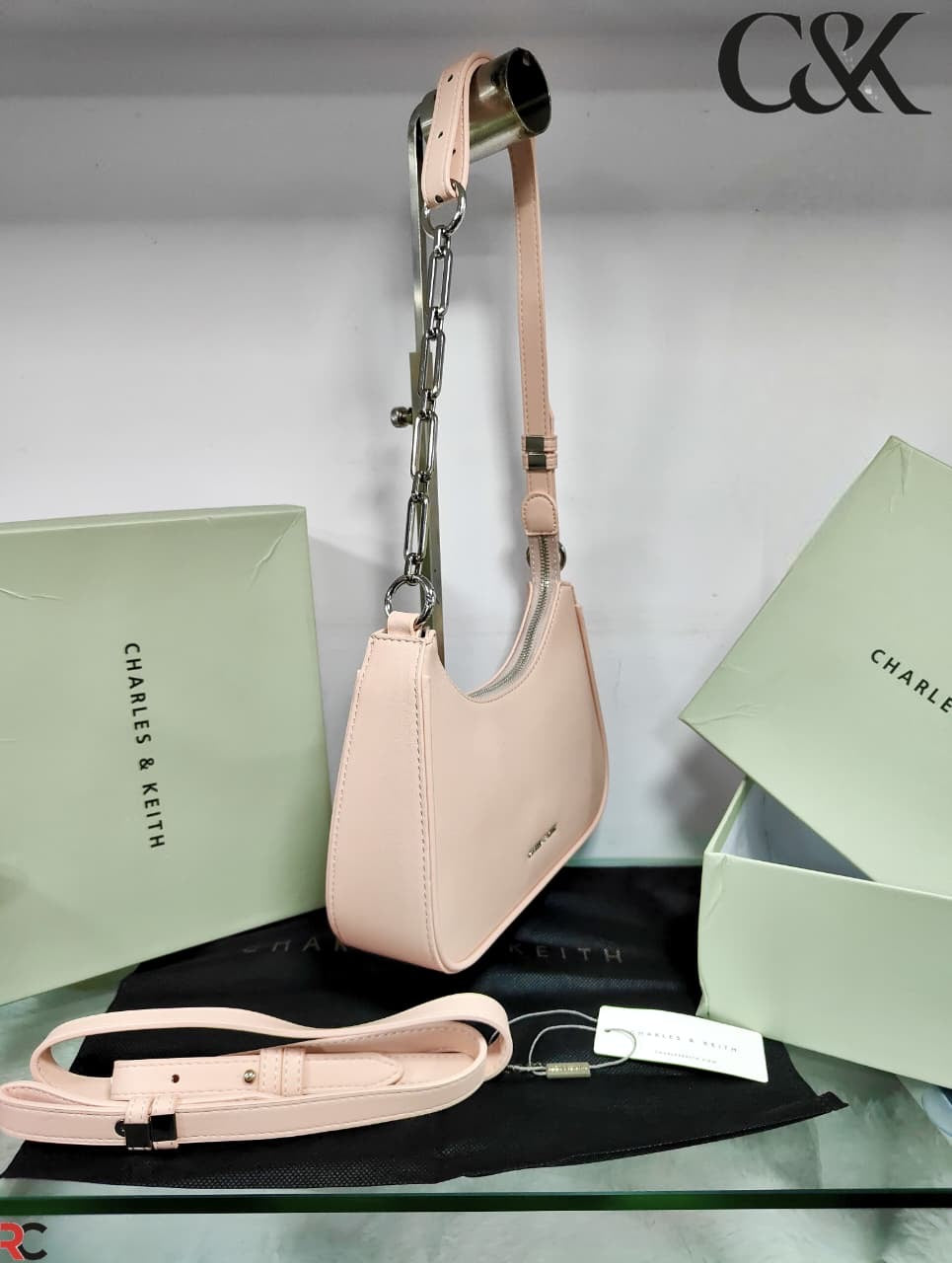 Charles & Keith Chain link Shoulder Bag