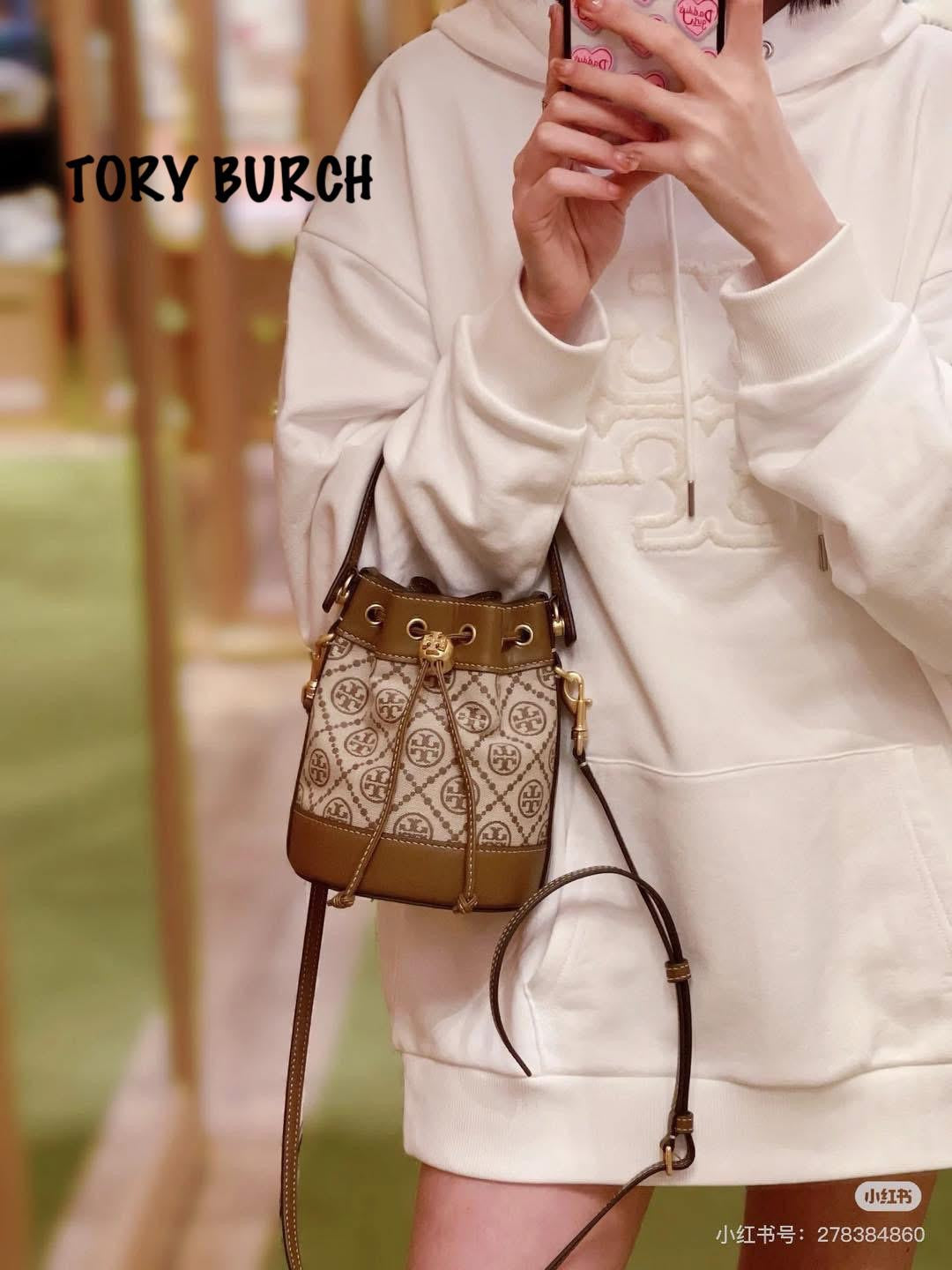 Tory Burch Monogram Jacquard Bucket Bag