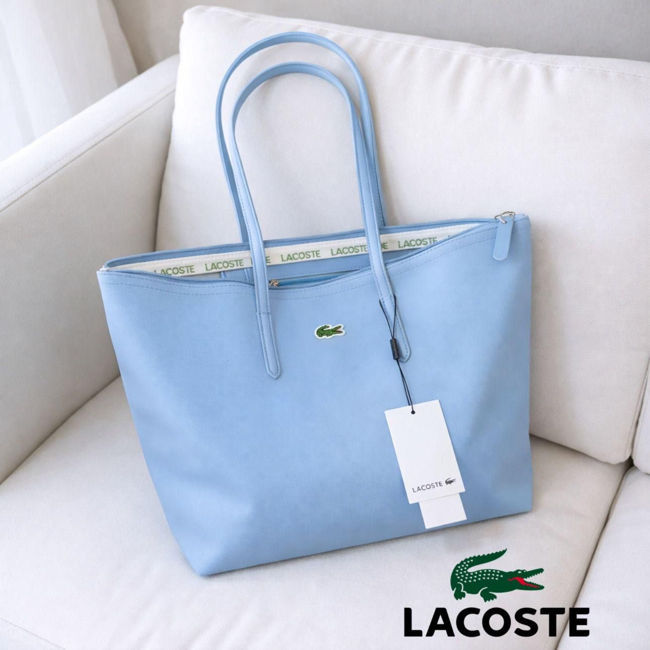Lacoste Large Zip Tote Bag