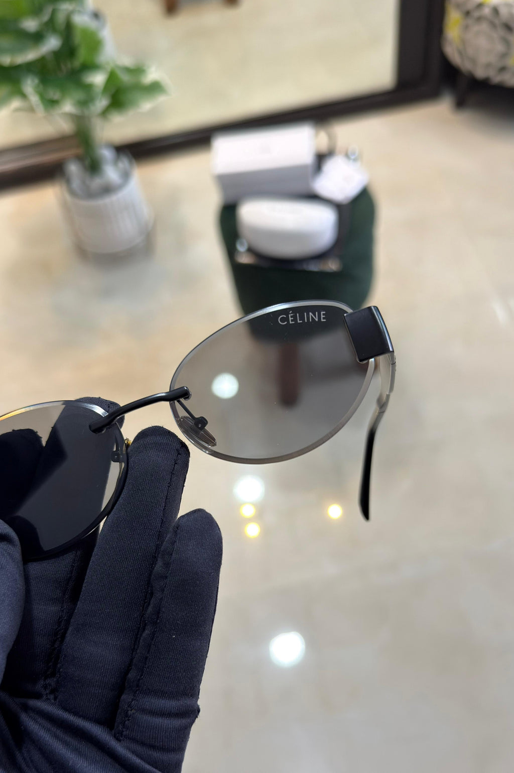 Celine Rimless Sunglasses