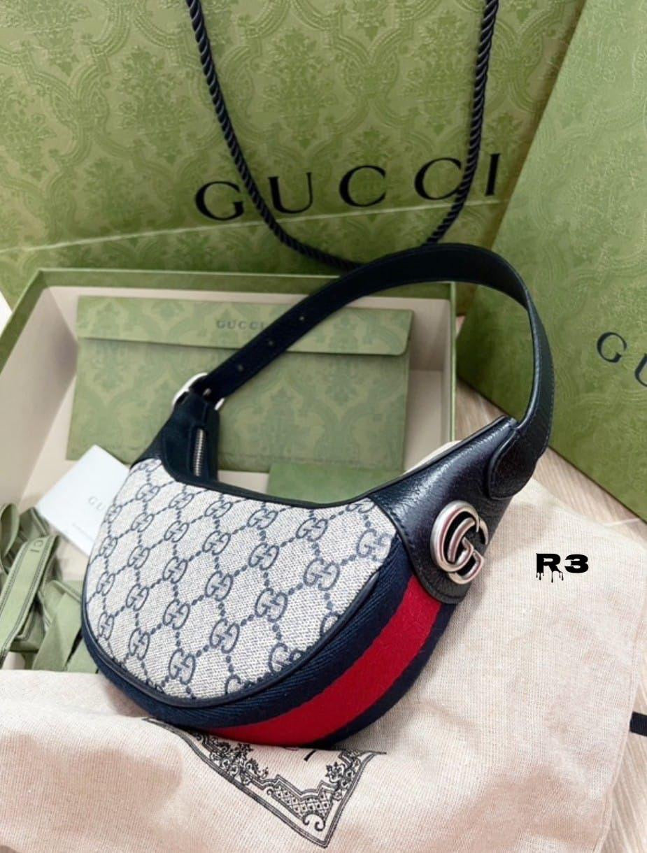 Gucci GG Ophidia Dome Half Moon Bag