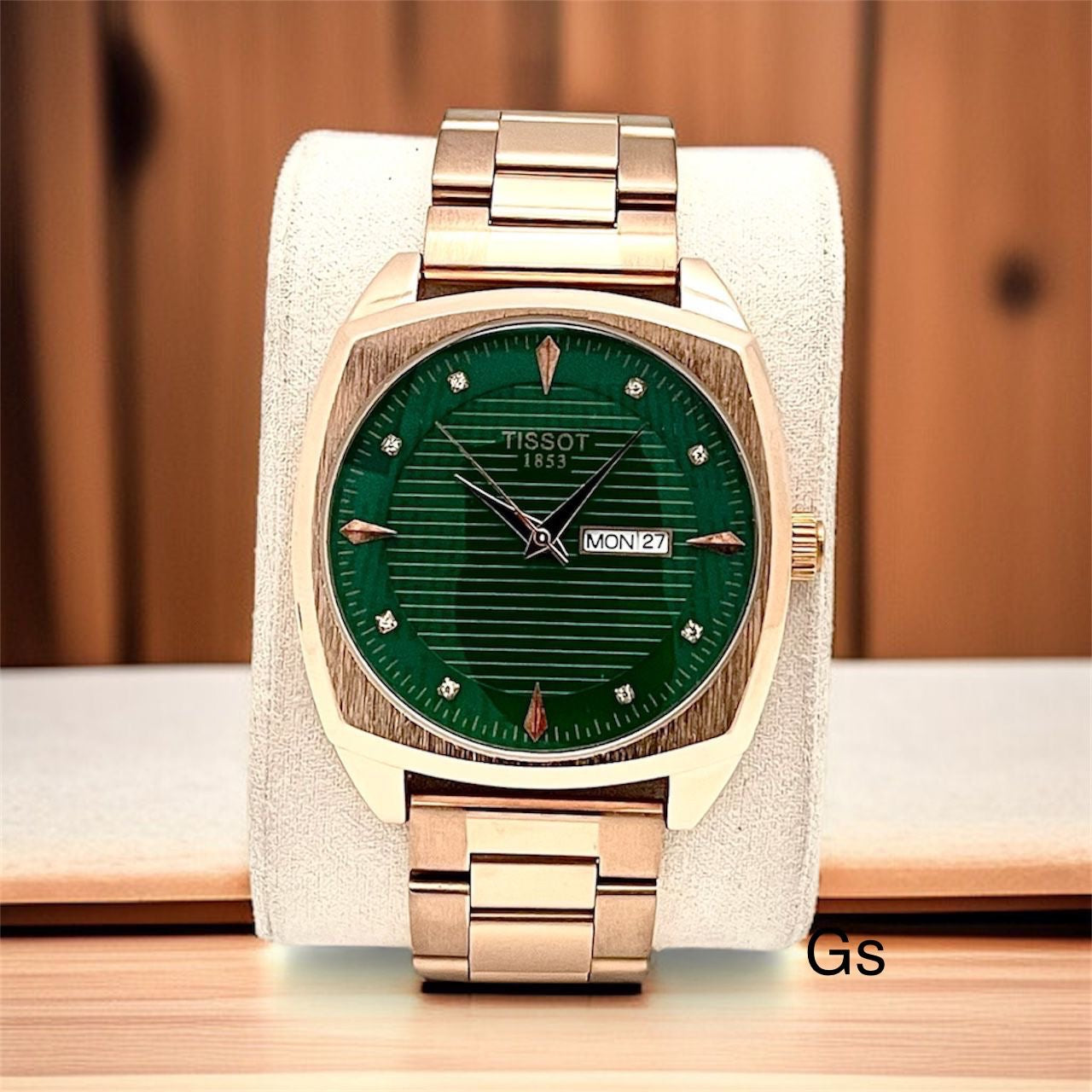 Tissot Rectangular Day Date Watch