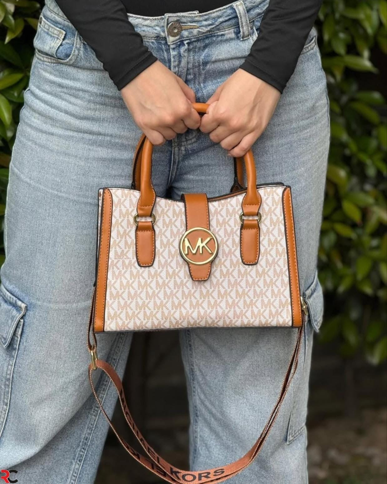 Michael Kors Gabby Small Logo Medium Satchel