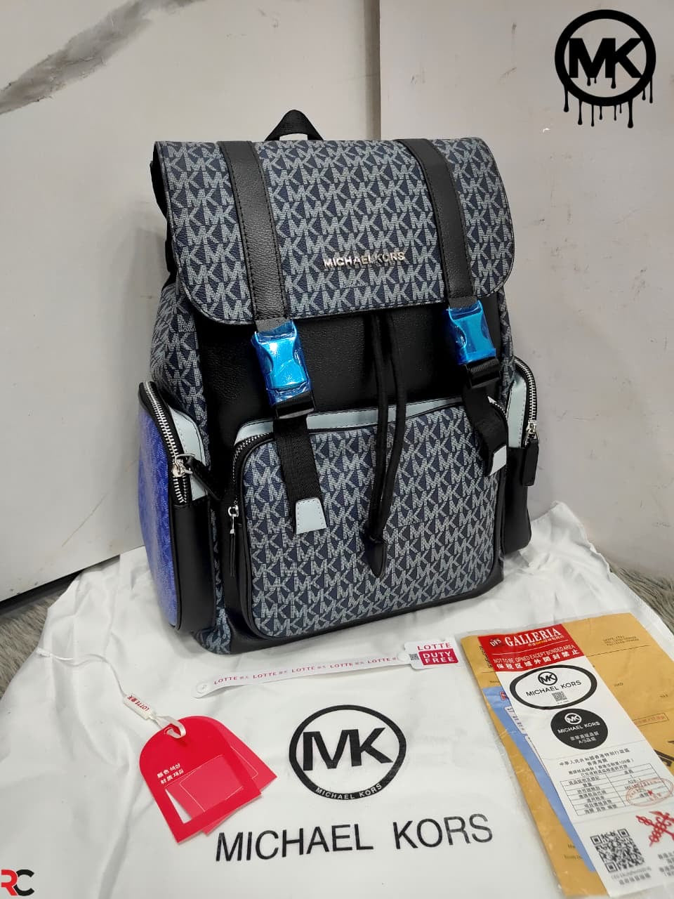 Michael Kors Cooper Logo Signature Canvas Backpack