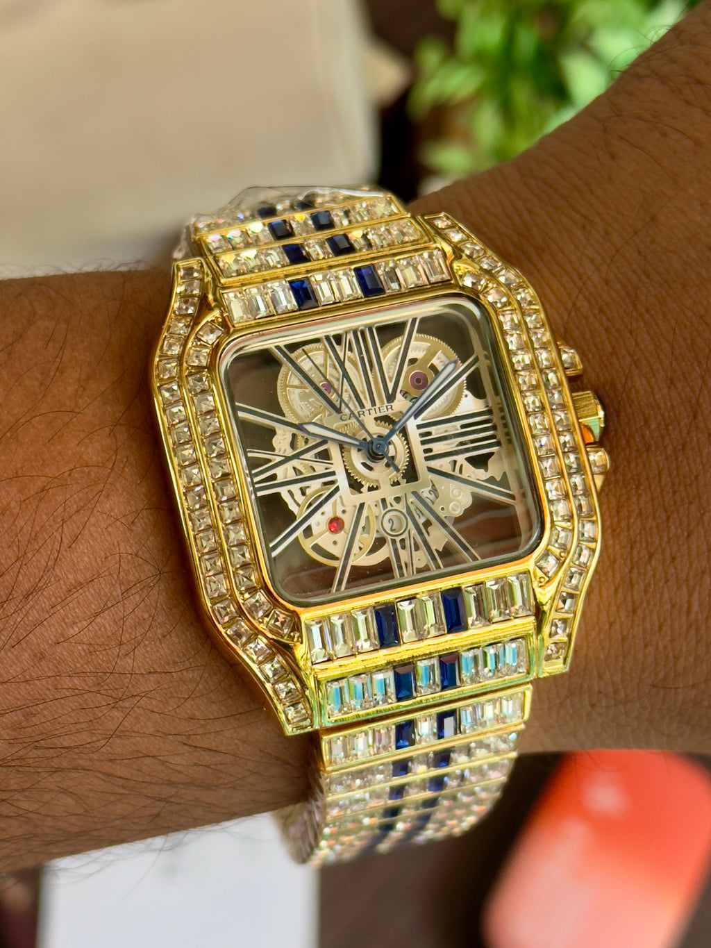 Cartier Gold Skeleton Dial