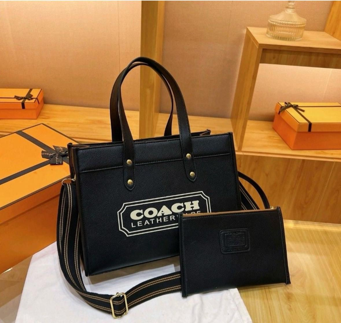 Coach Chalk Multi Badge Field 30 Tote Bag