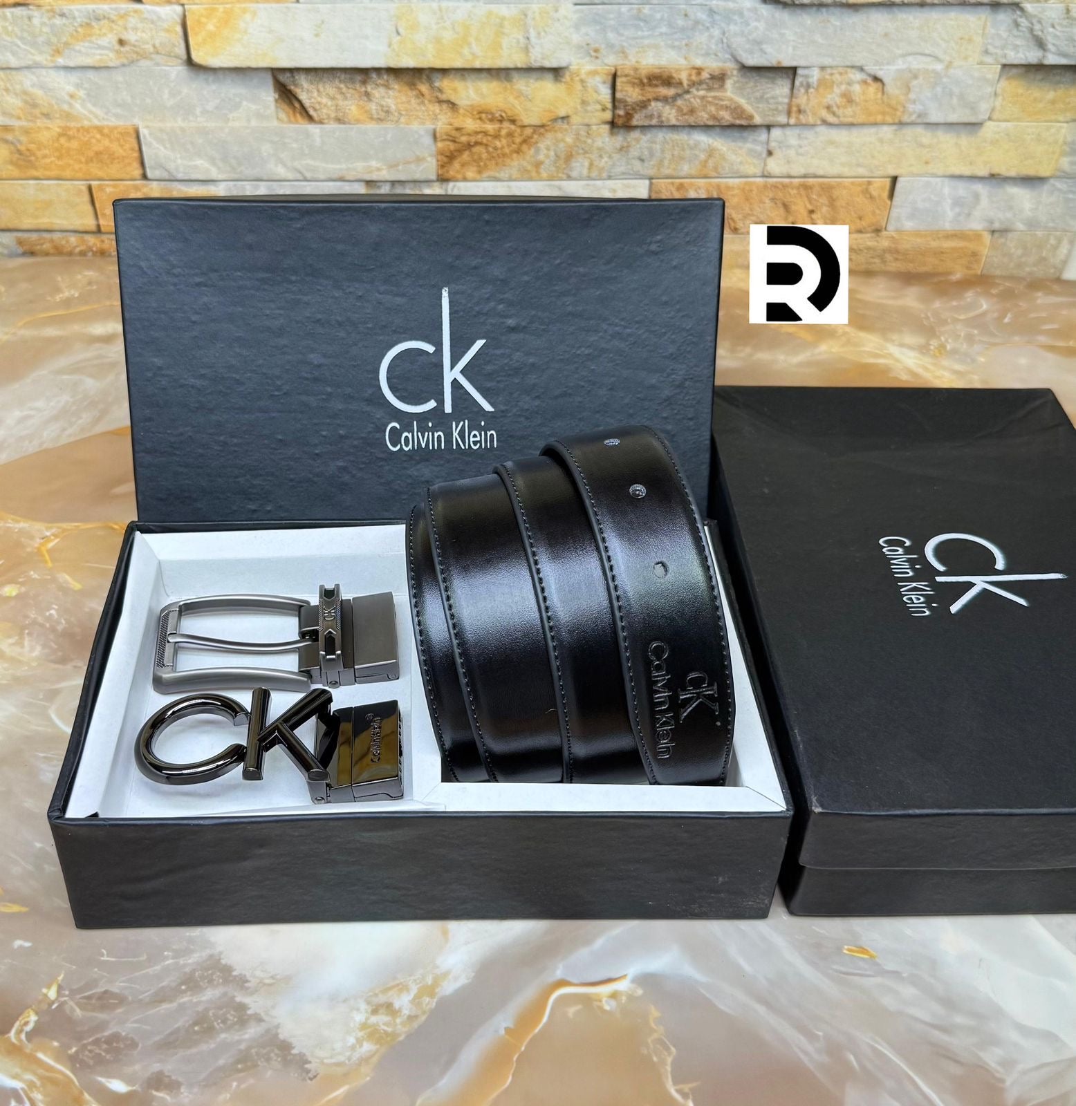 Calvin Klein Doulble Buckle Reversible Belt