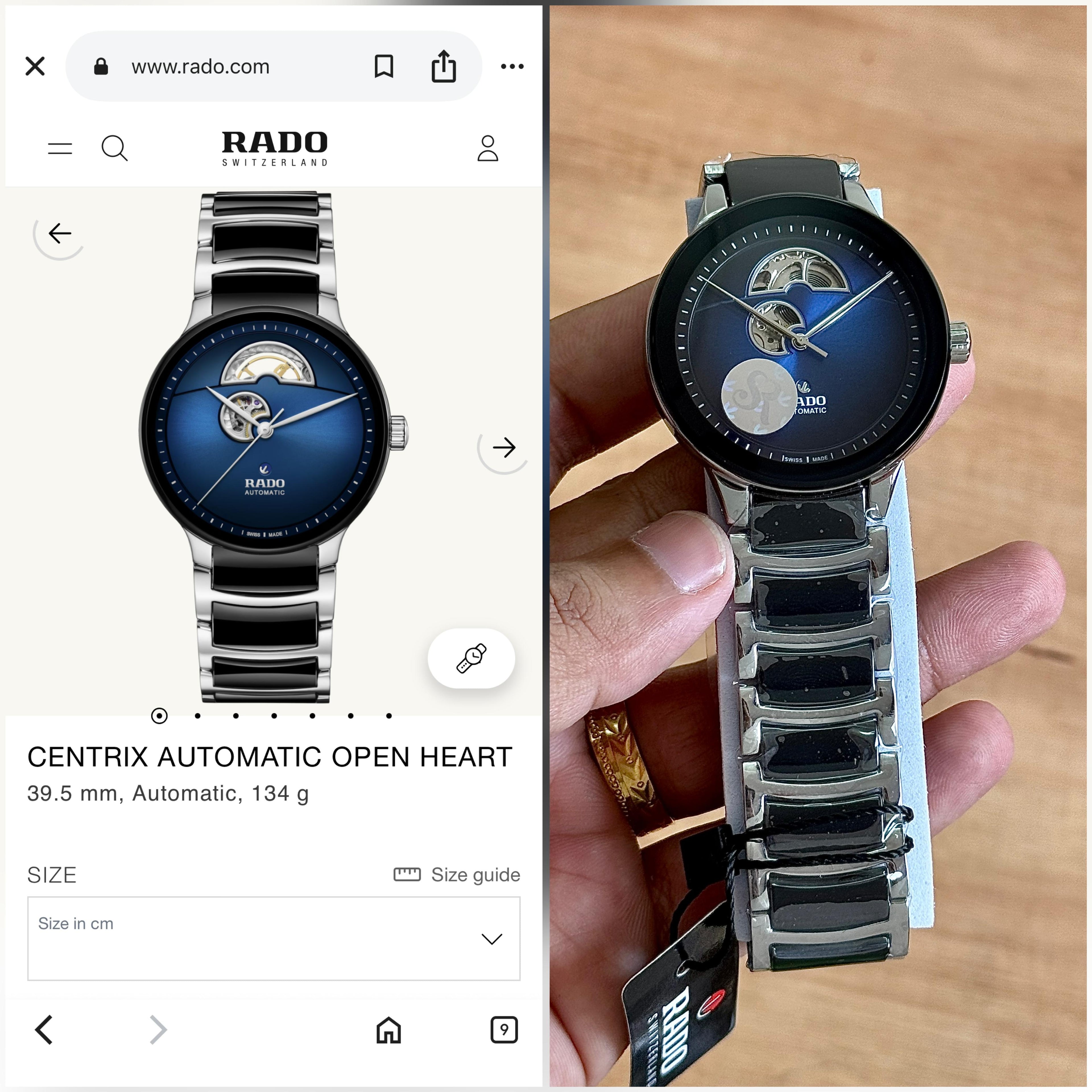 Rado Centrix Automatic Open Heart Collection