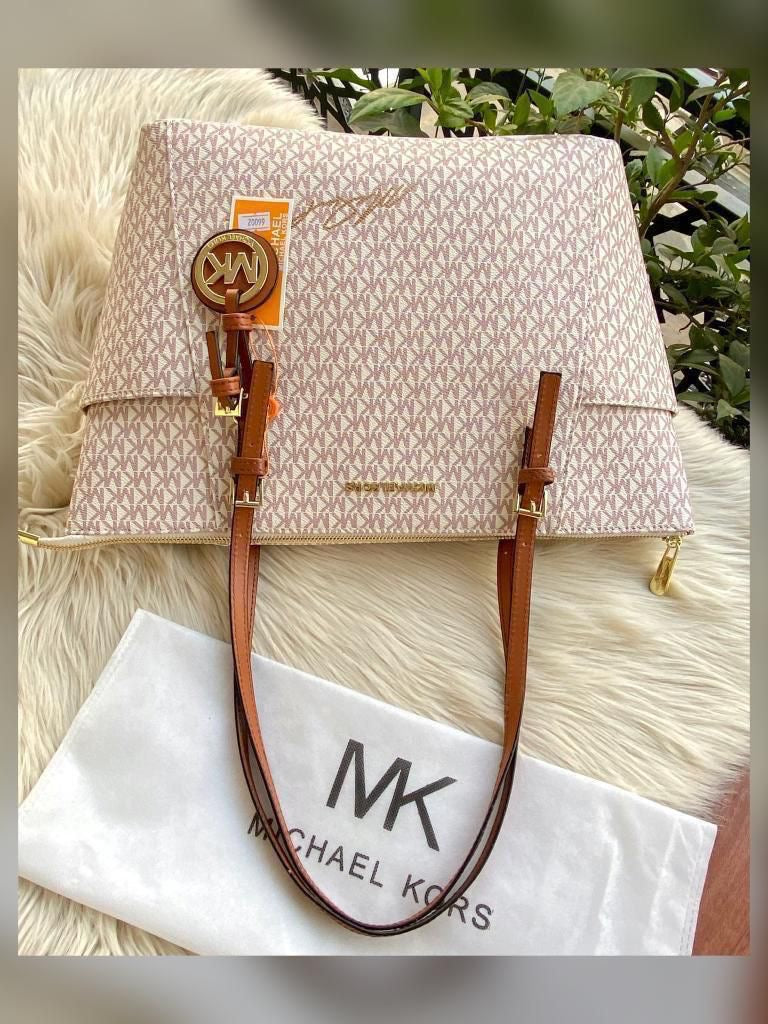 Michael Kors Signature Side Pocket Tote Bag