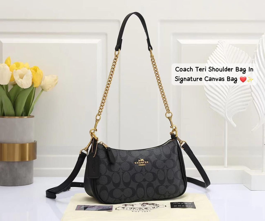 Coach Teri Signature Canvas Bag