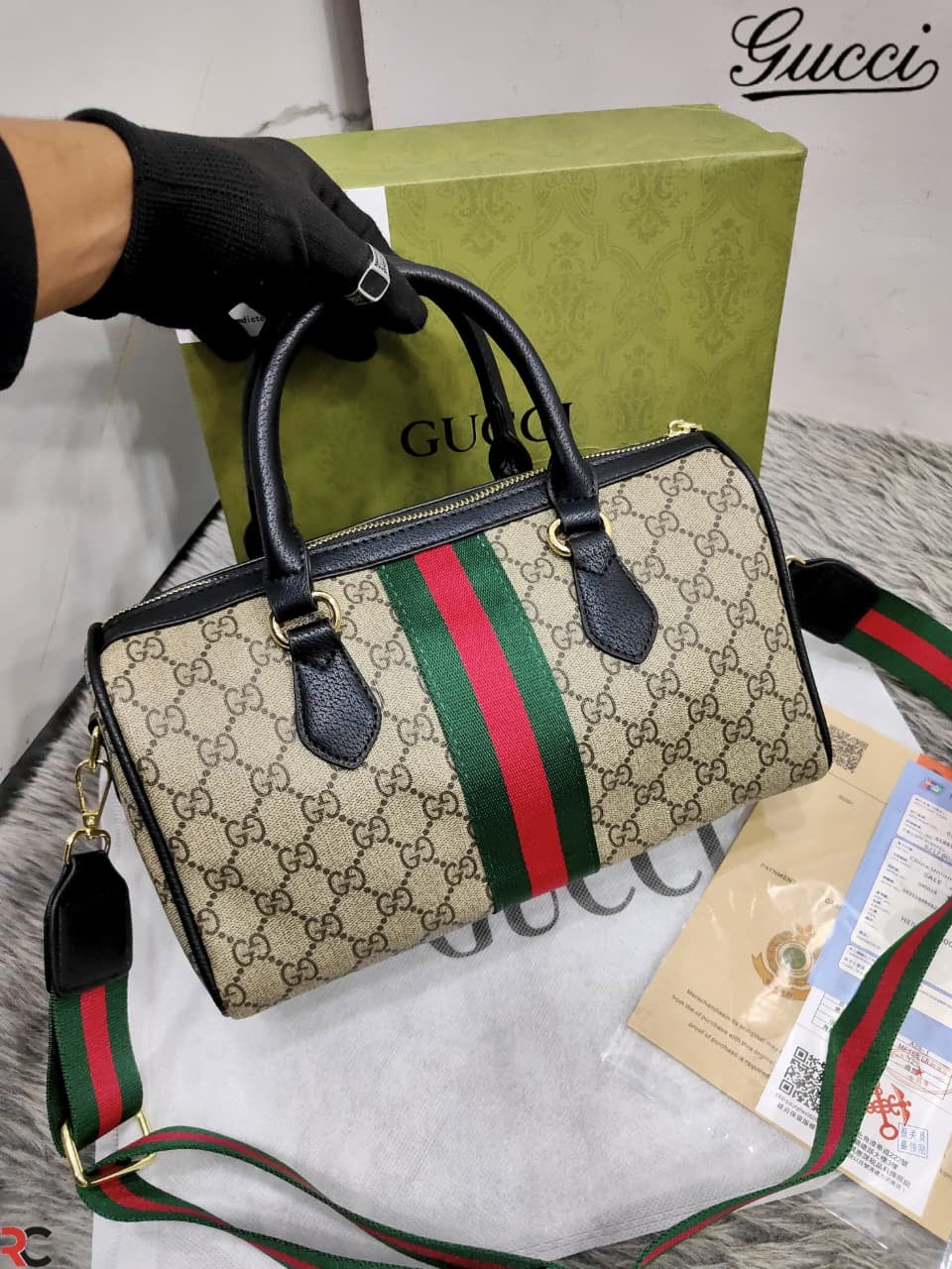 Gucci GG Boston Supreme Bag