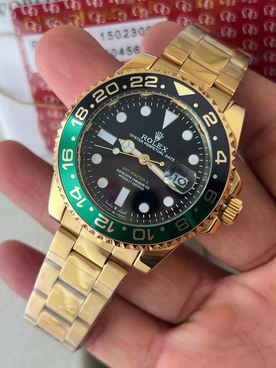 Rolex GMT II Ever gold silver