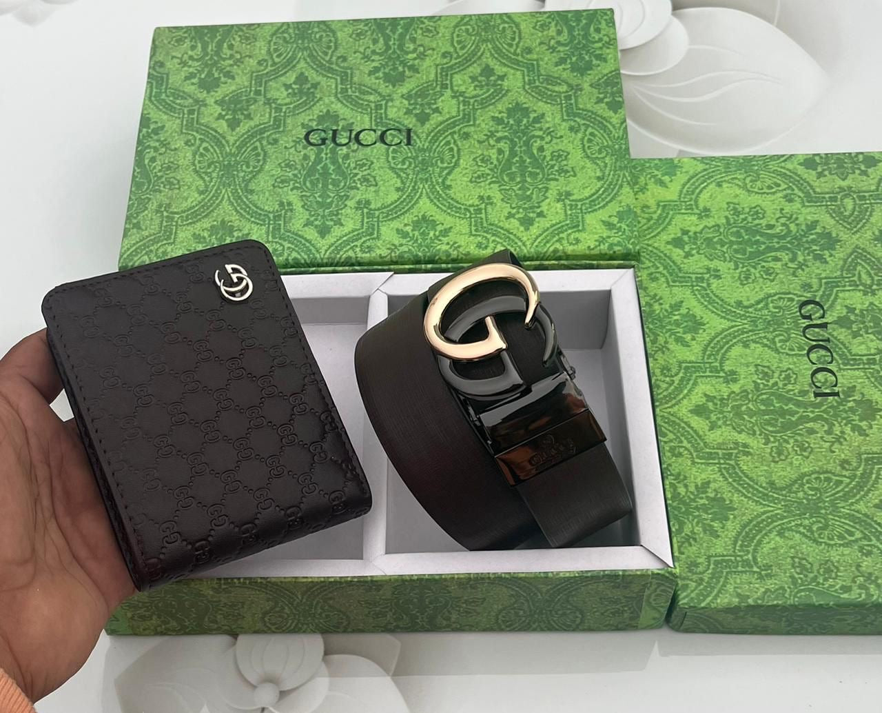 Gucci Wallet & Belt Combo