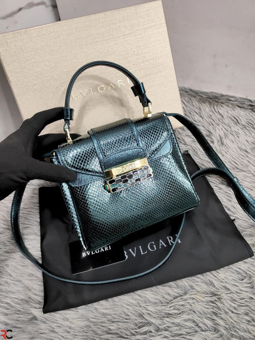 Bvlgari Serpenti Handle Top Handbag
