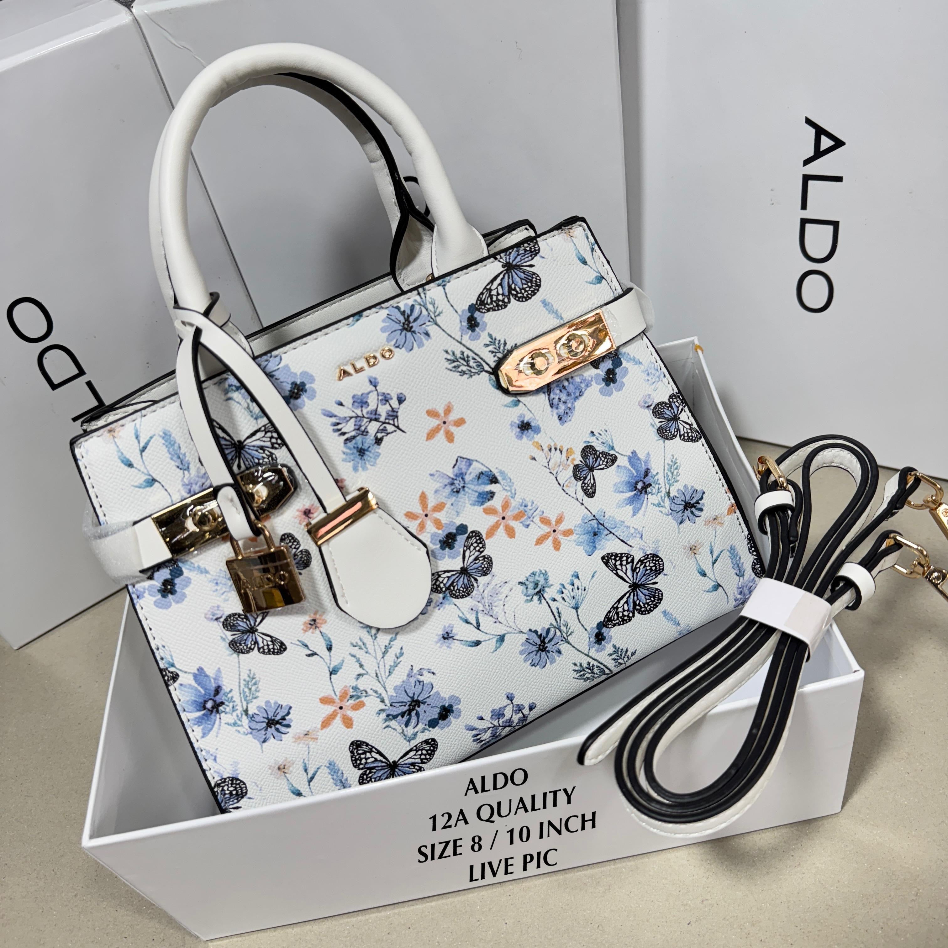 Aldo Lisbon Floral Print Satchel