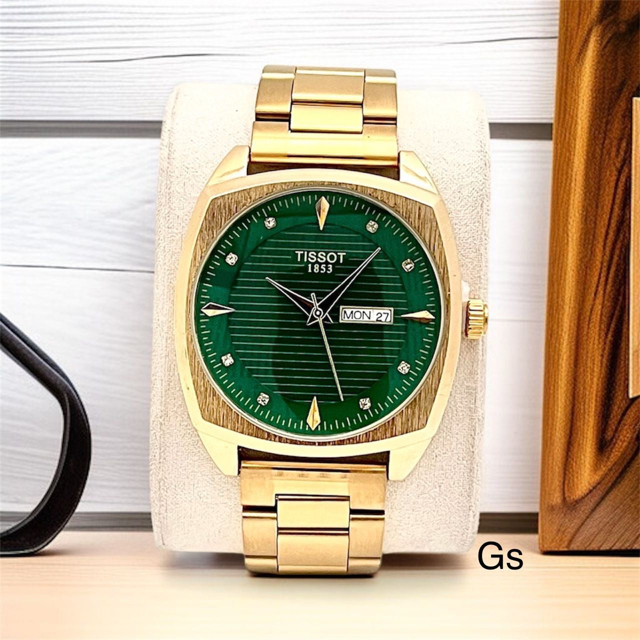 Tissot Rectangular Day Date Watch