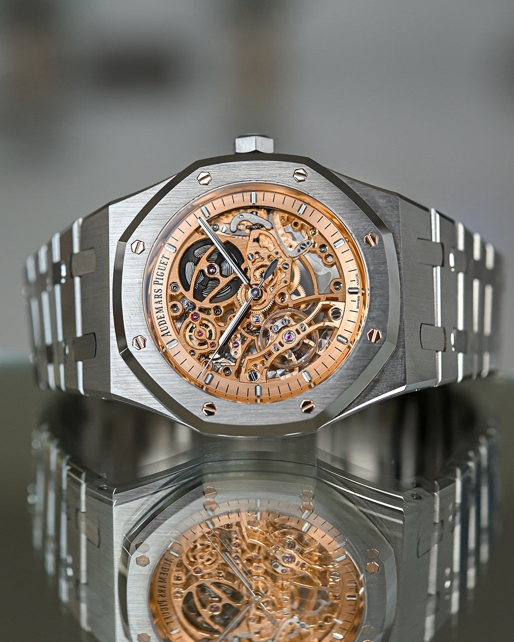 Audemars Piguet Royal Oak Skeleton Salmon