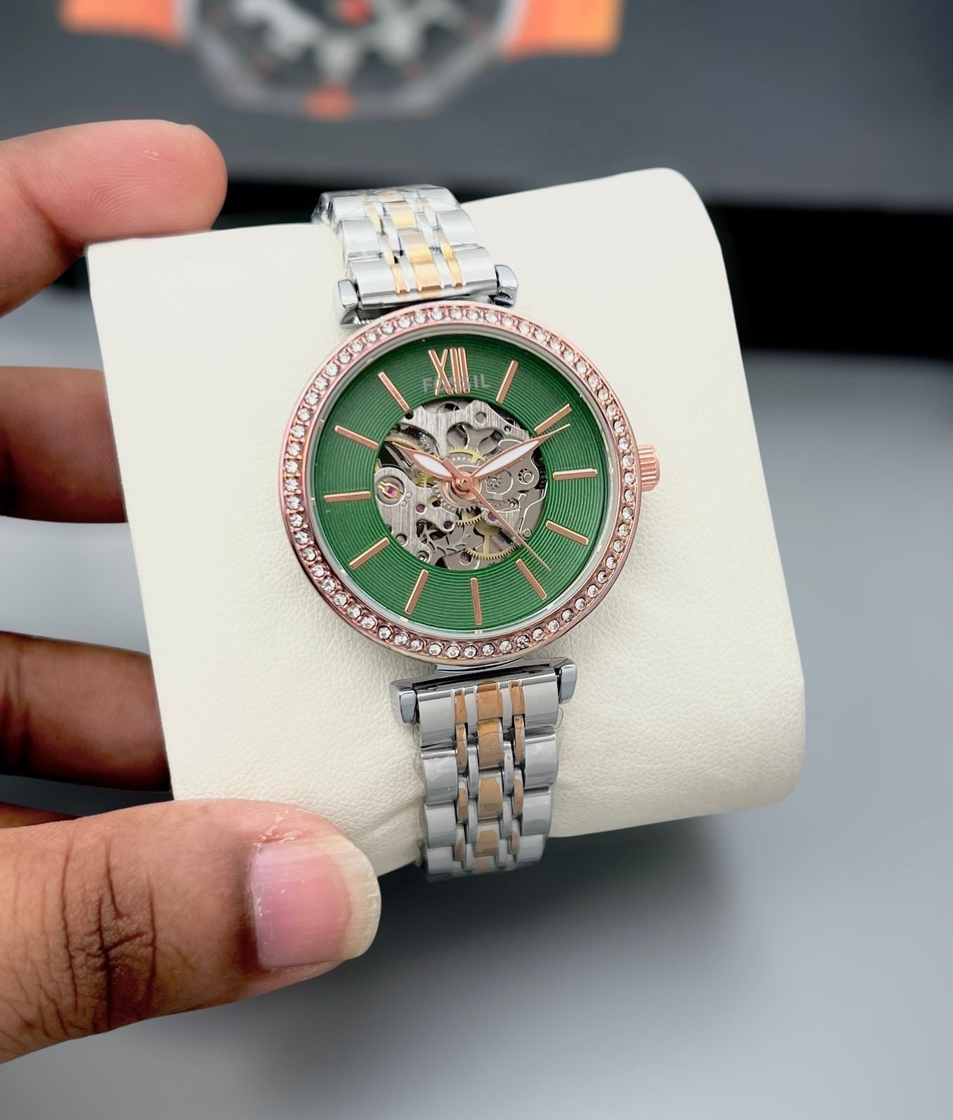 Fossil Diamond Bezel