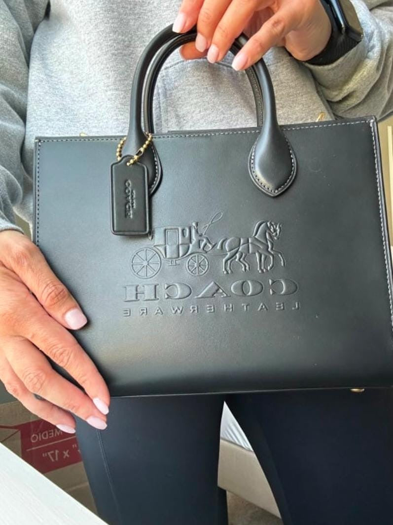 Coach Embossed Tote Bag