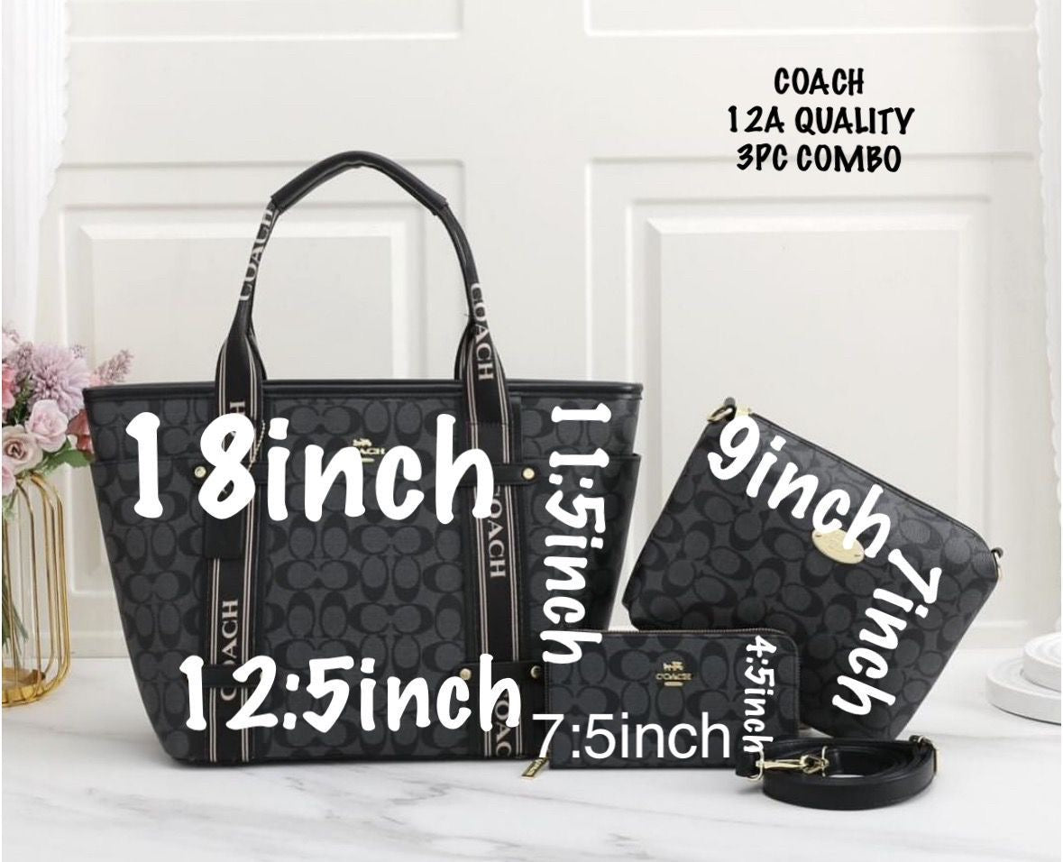Coach 3Piece Handbag