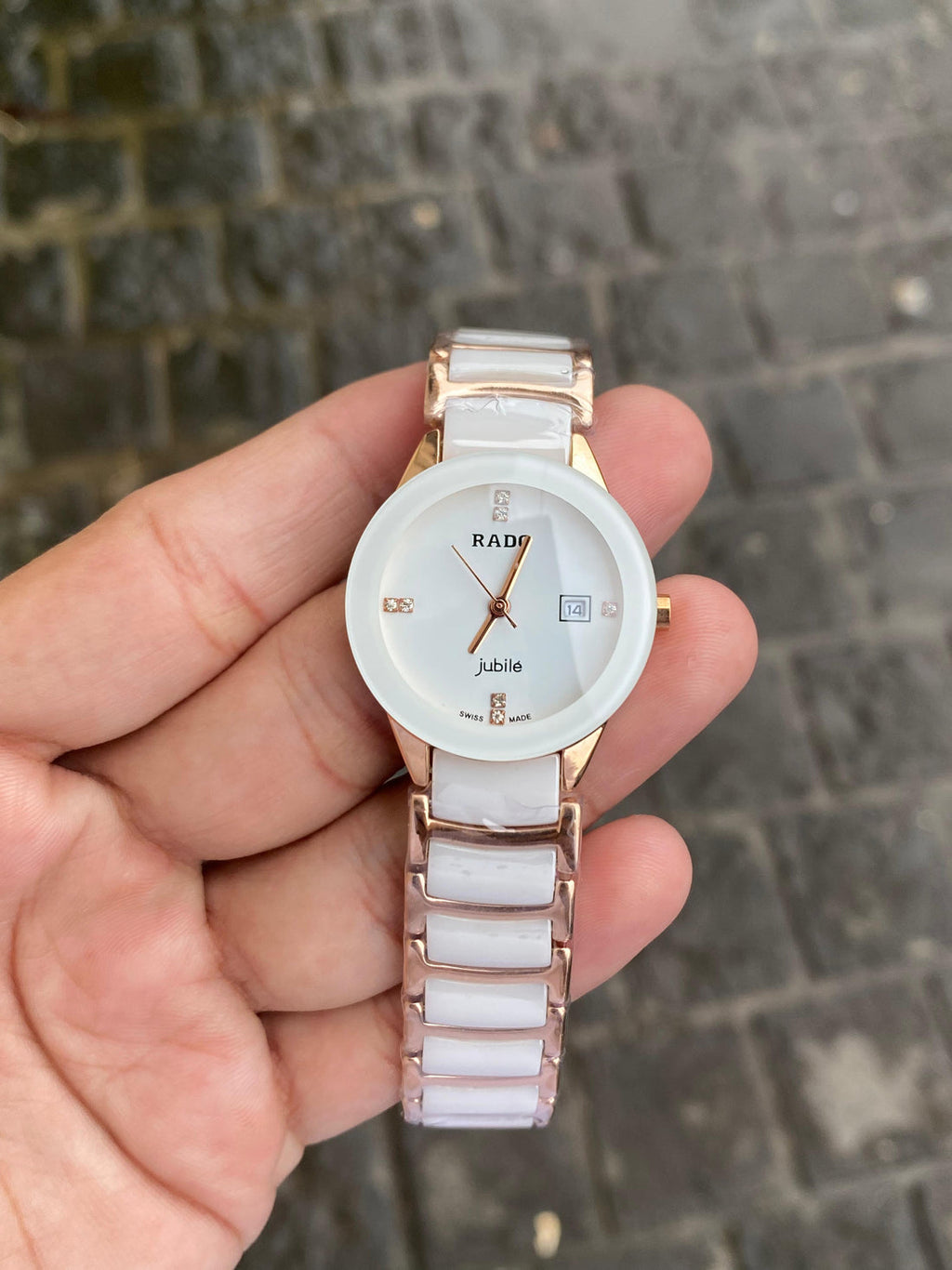 Rado Jubile White Rosegold Ceramic