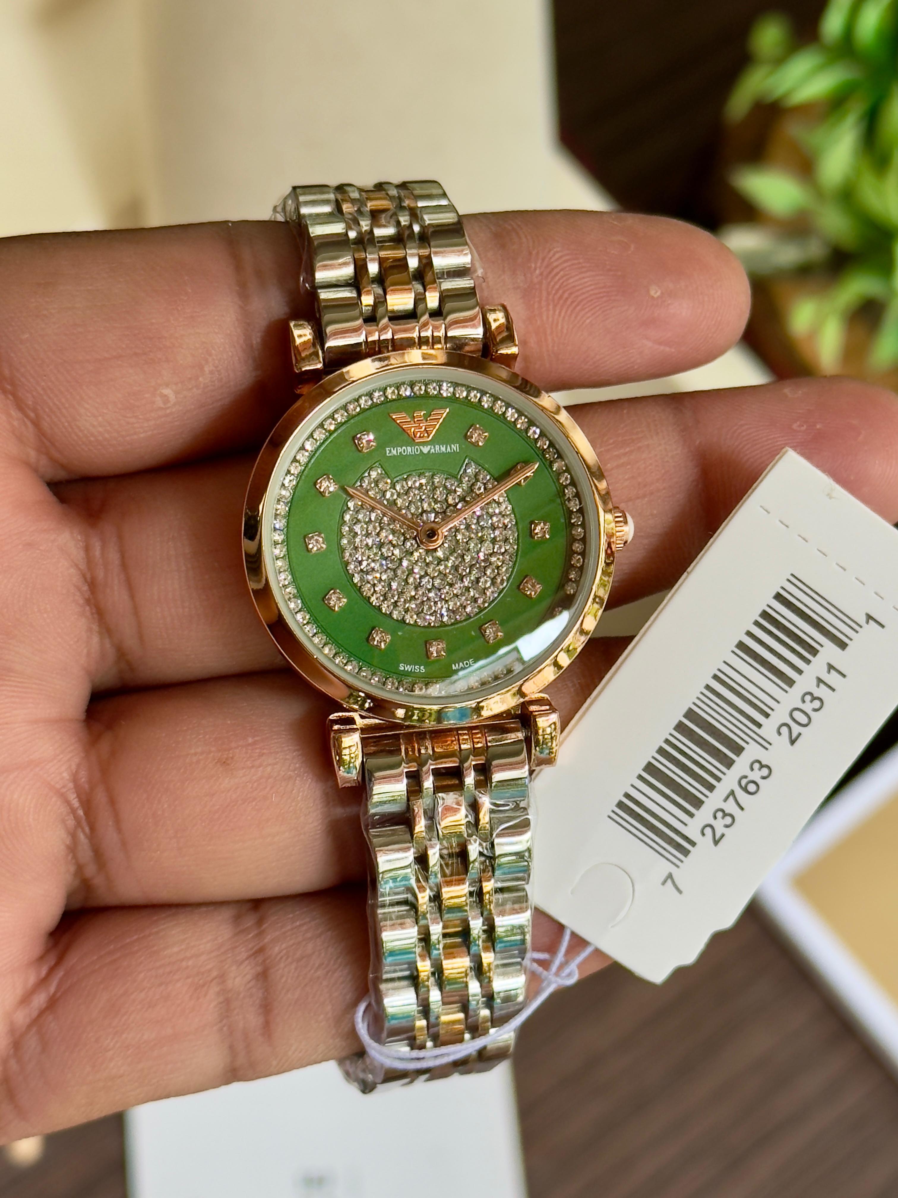 Emporio Armani Crystal studded Dial