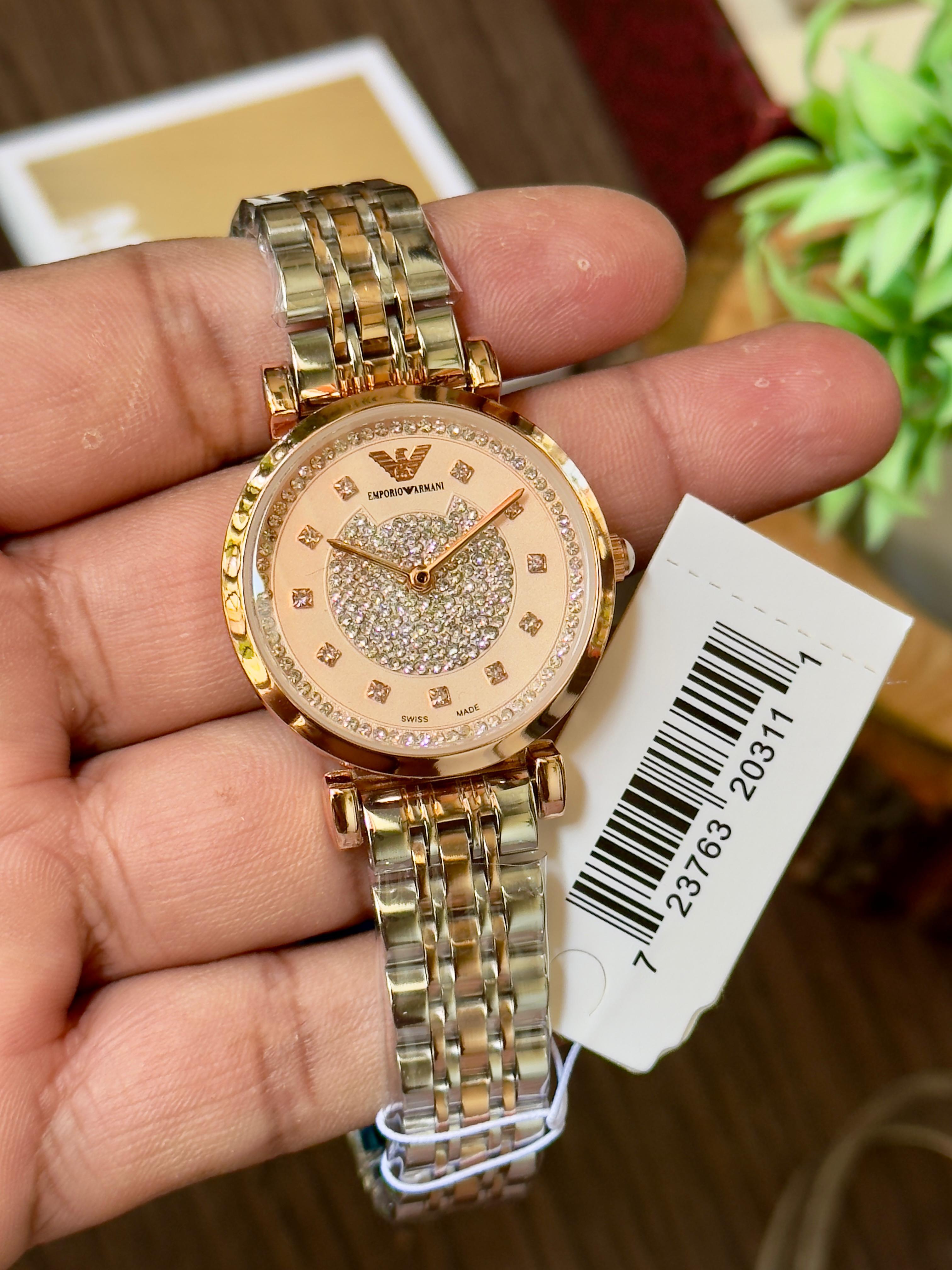 Emporio Armani Crystal studded Dial