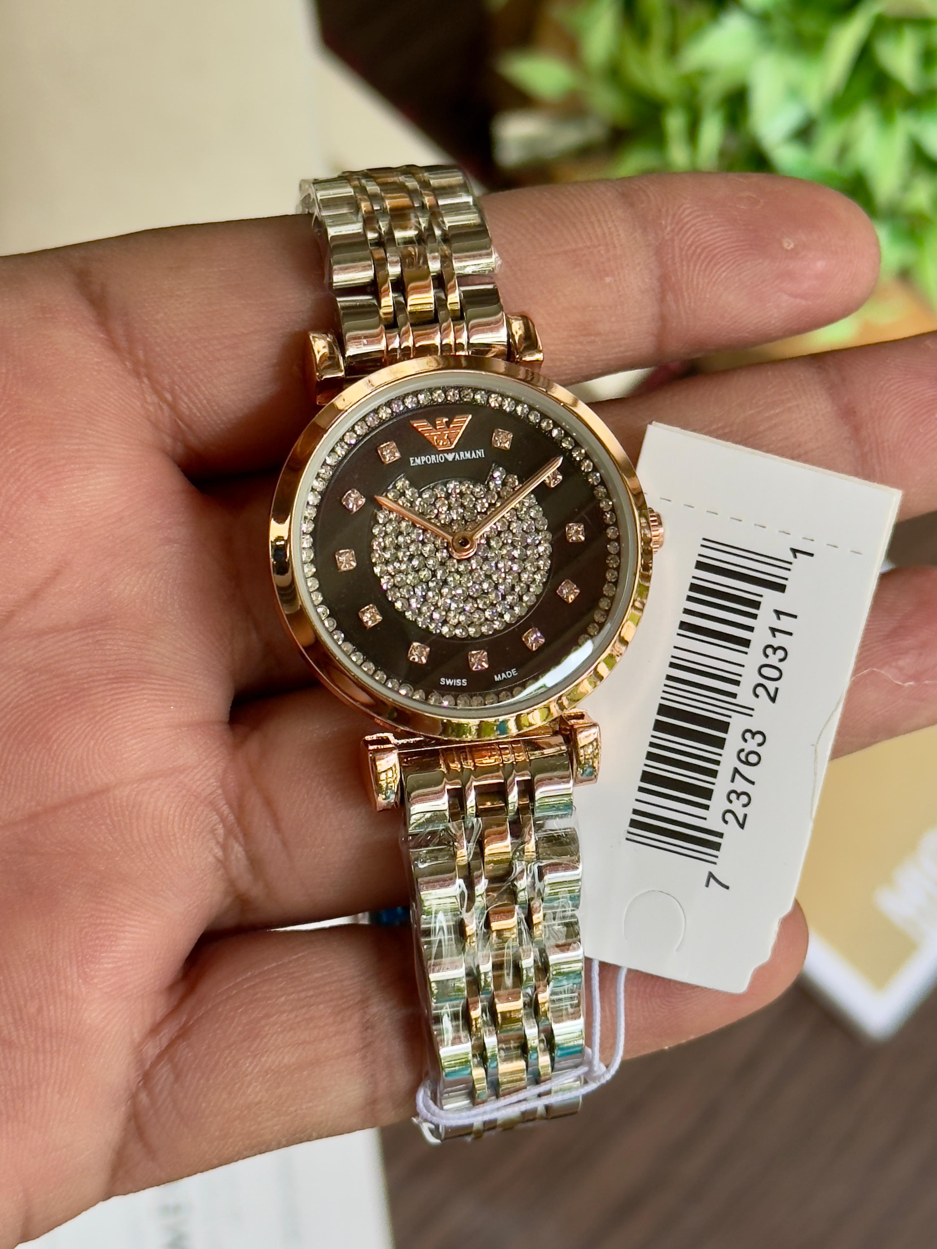 Emporio Armani Crystal studded Dial