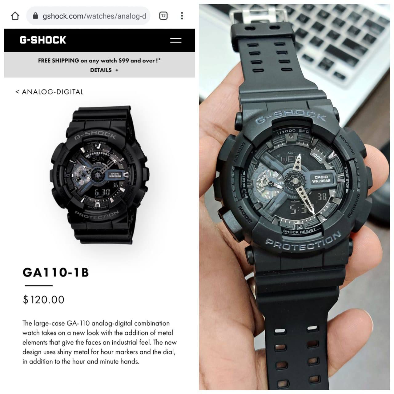 G-Shock GA-110-1BDR