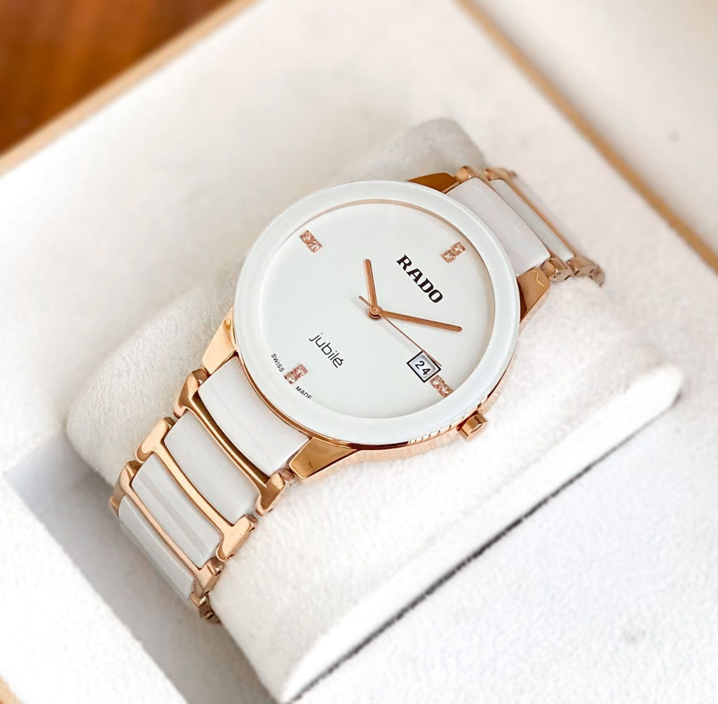Rado Jubile White Rosegold Ceramic