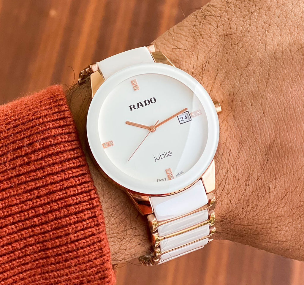 Rado Jubile White Rosegold Ceramic