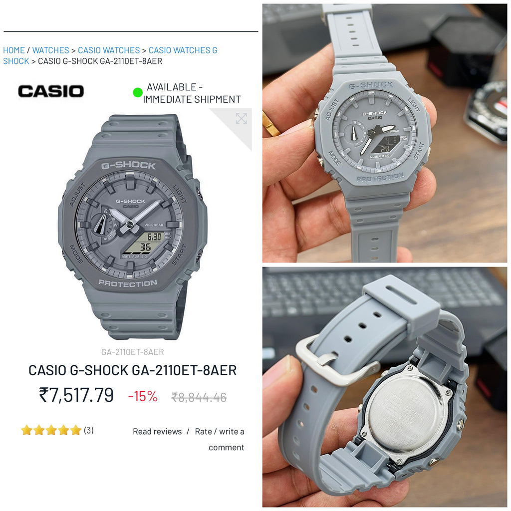 G-Shock Casio Oak GA-2110ET Grey