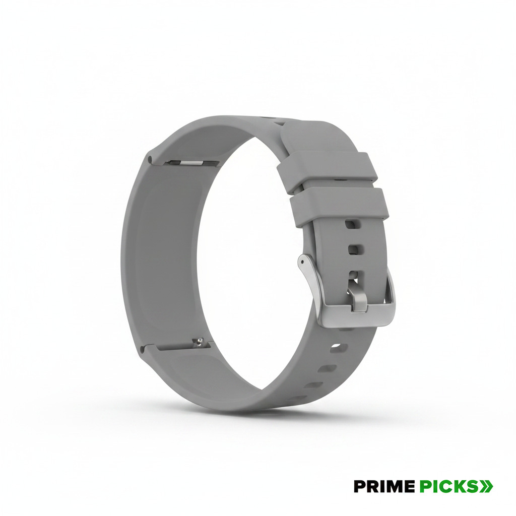 20MM silicone Strap for Smart Watches Compatible With Noise, Fireboltt, Boat Xtend, Pebble, Boat Flash, Noise Color Fit, Ultra Smart Watch & All Watches | White, Blue & Grey | Pack of 3