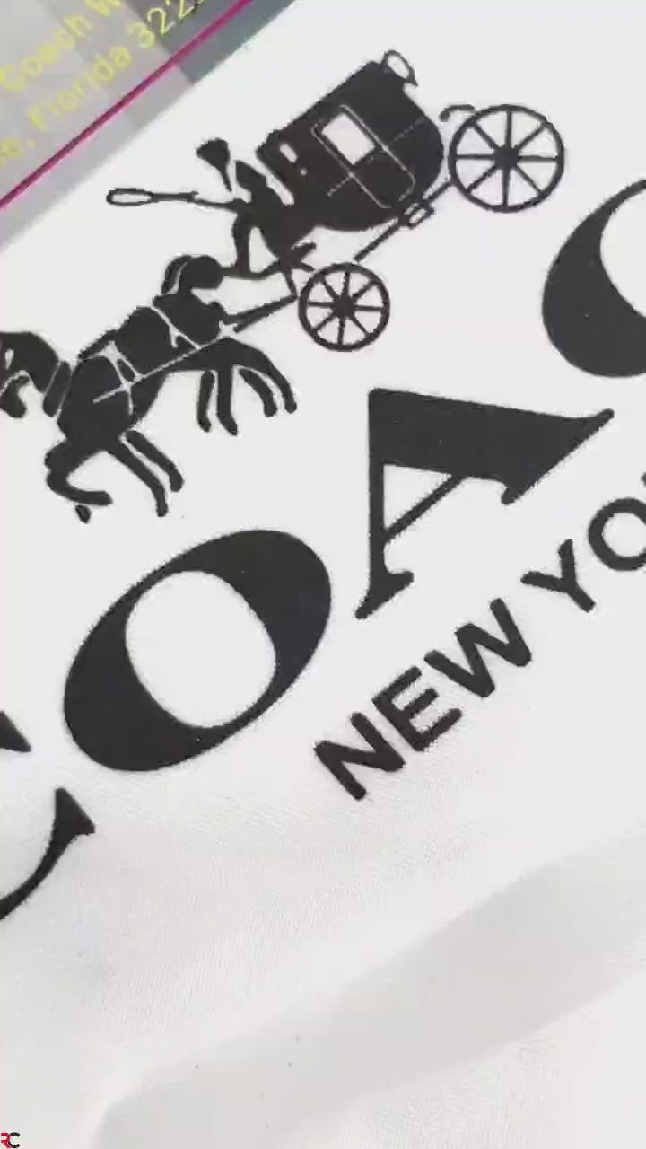 Coach Crystal Signature Jacquard Trail Bag