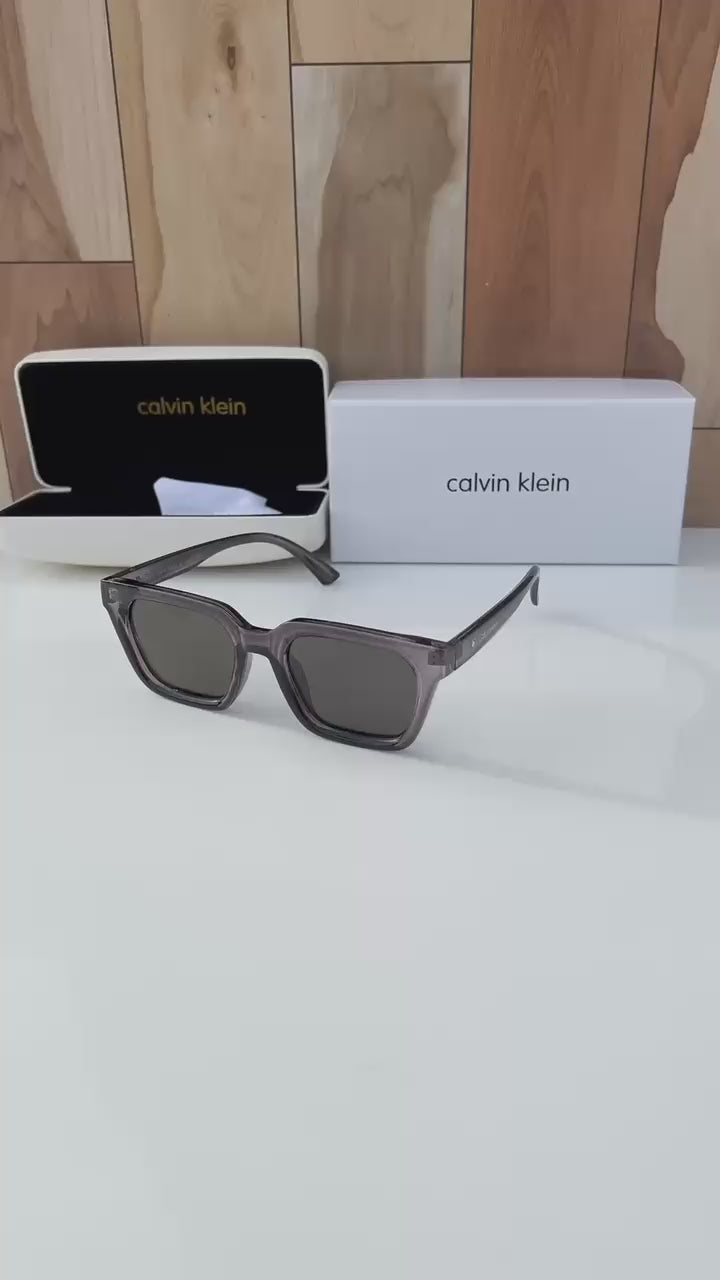 Calvin Klein Grey Green Sunglasses