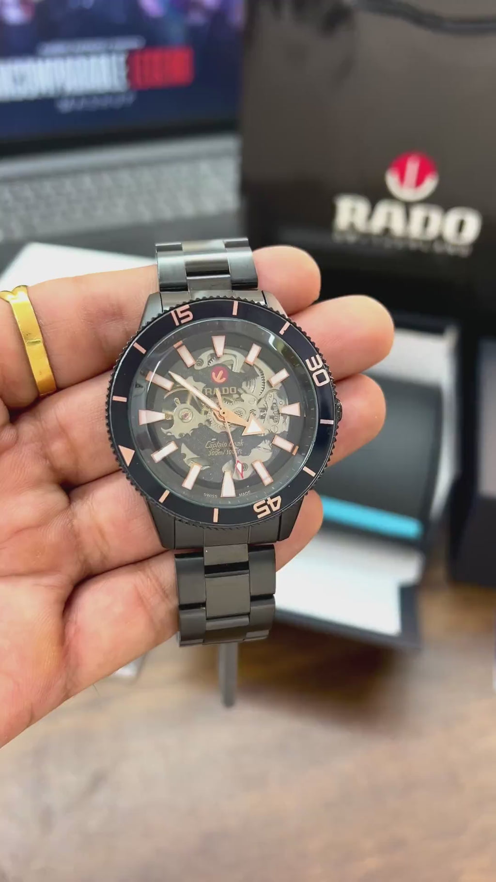 Rado Captain Cook Full Automatic Open Heart Watch