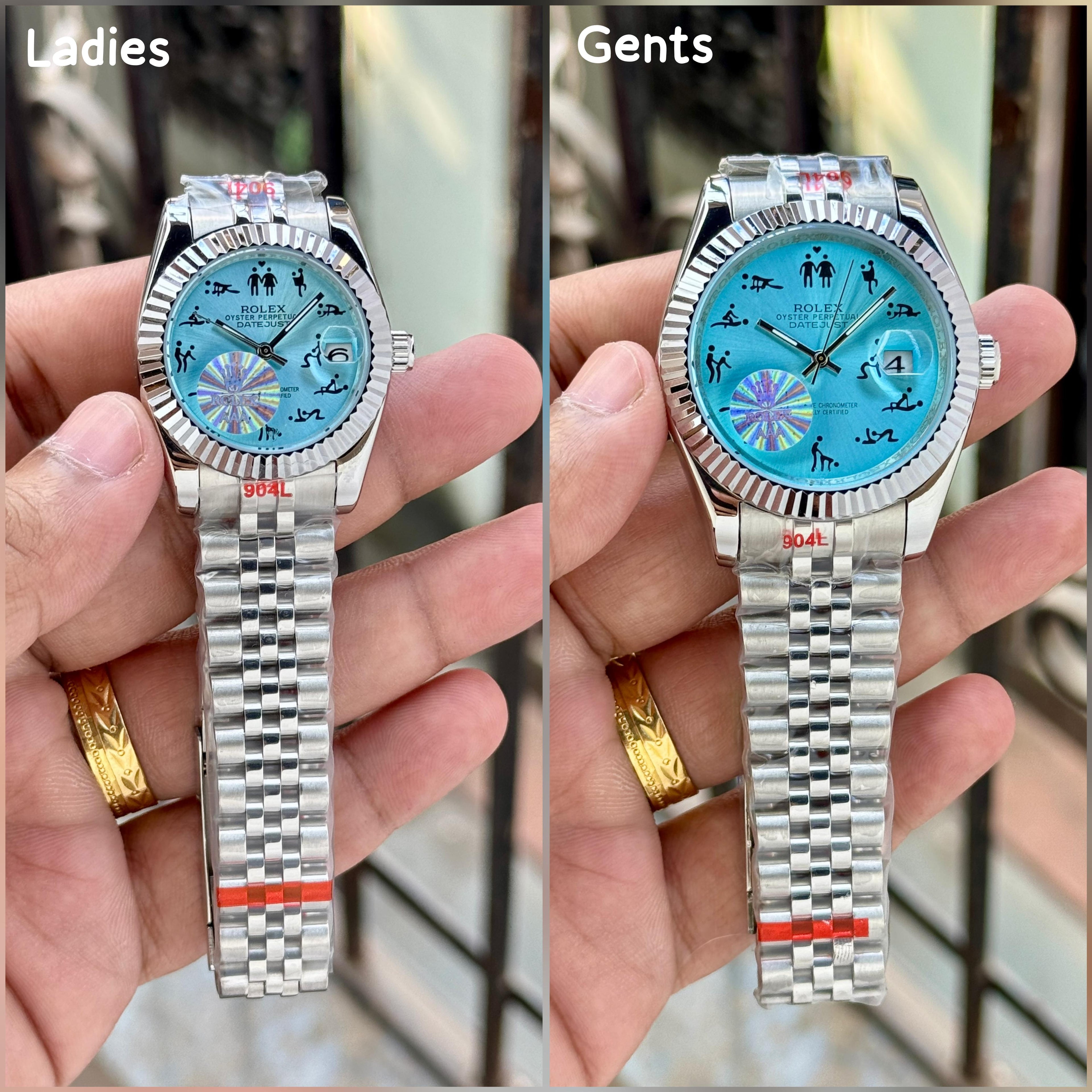 Rolex Tiffany Blue Couple Watch