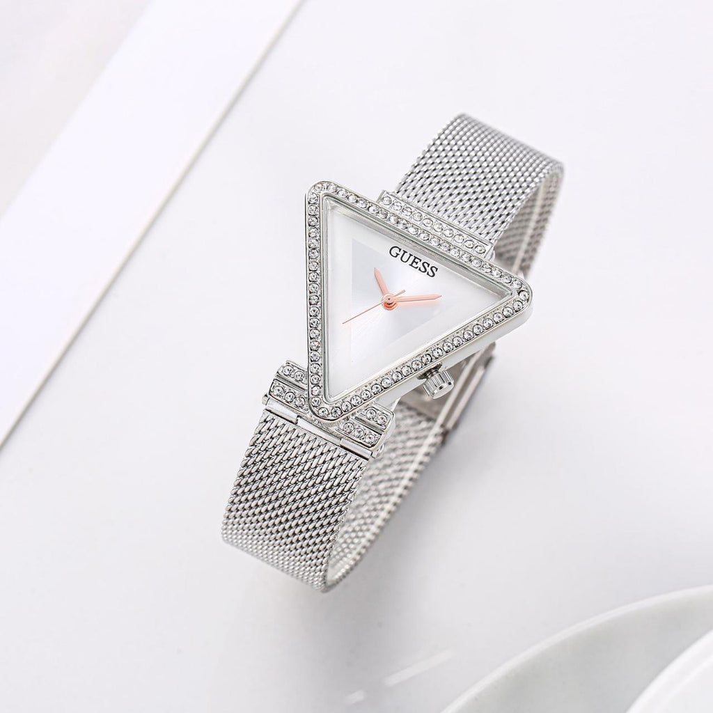 Guess Triangle Dial With Embedded Diamond