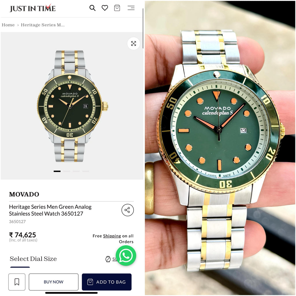 Movado Calendoplan Gold Silver Collection