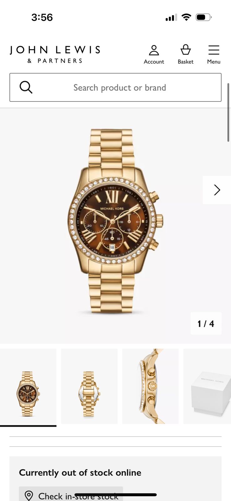Michael Kors Lexington Gold Edition