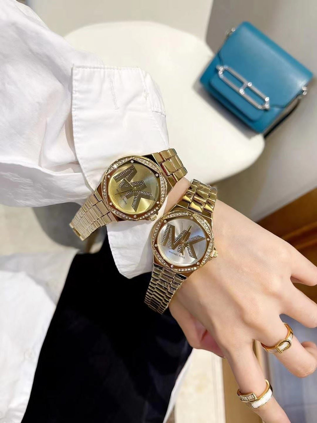 Michael Kors Lennox Pave Logo