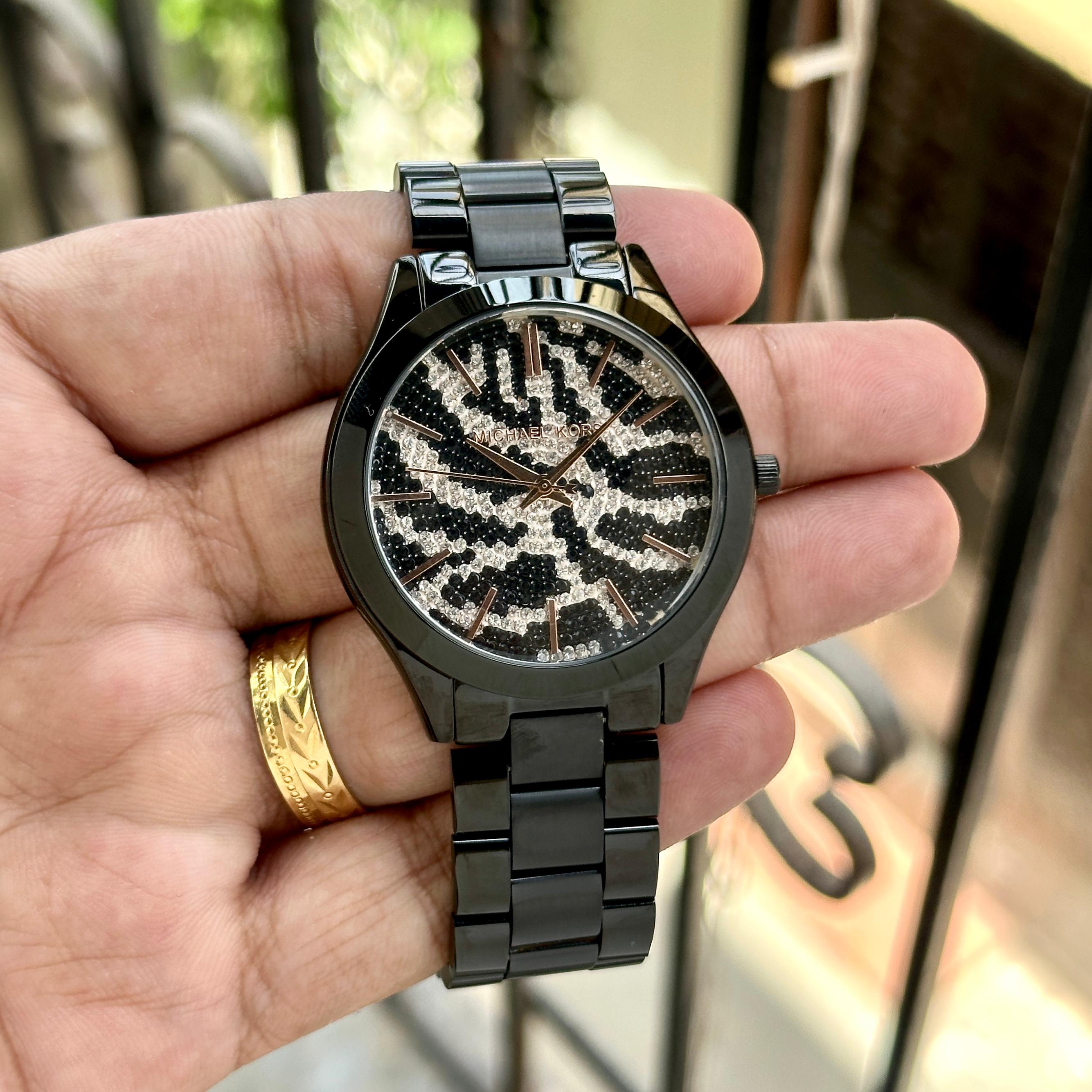 Michael Kors Slim Runway Zebra Dial