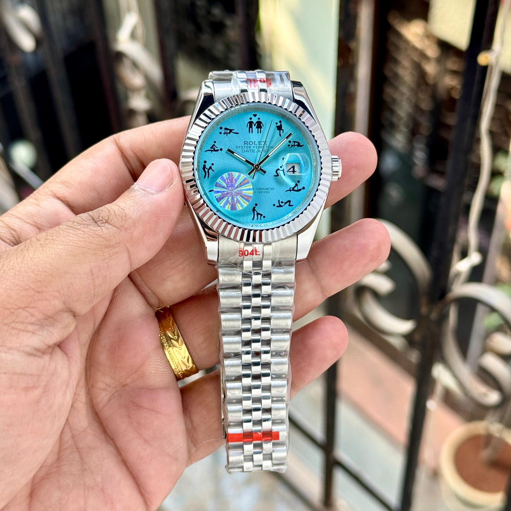 Rolex Tiffany Blue Couple Watch