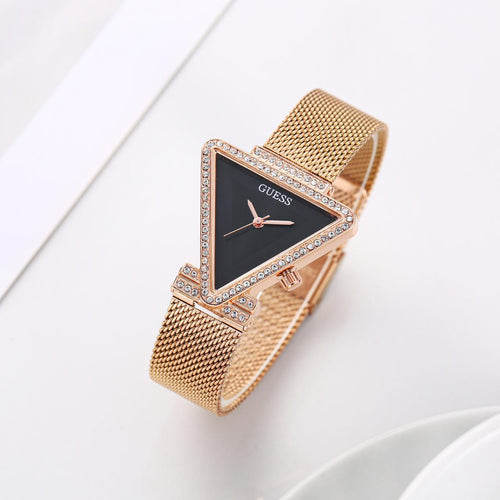 Guess Triangle Dial With Embedded Diamond