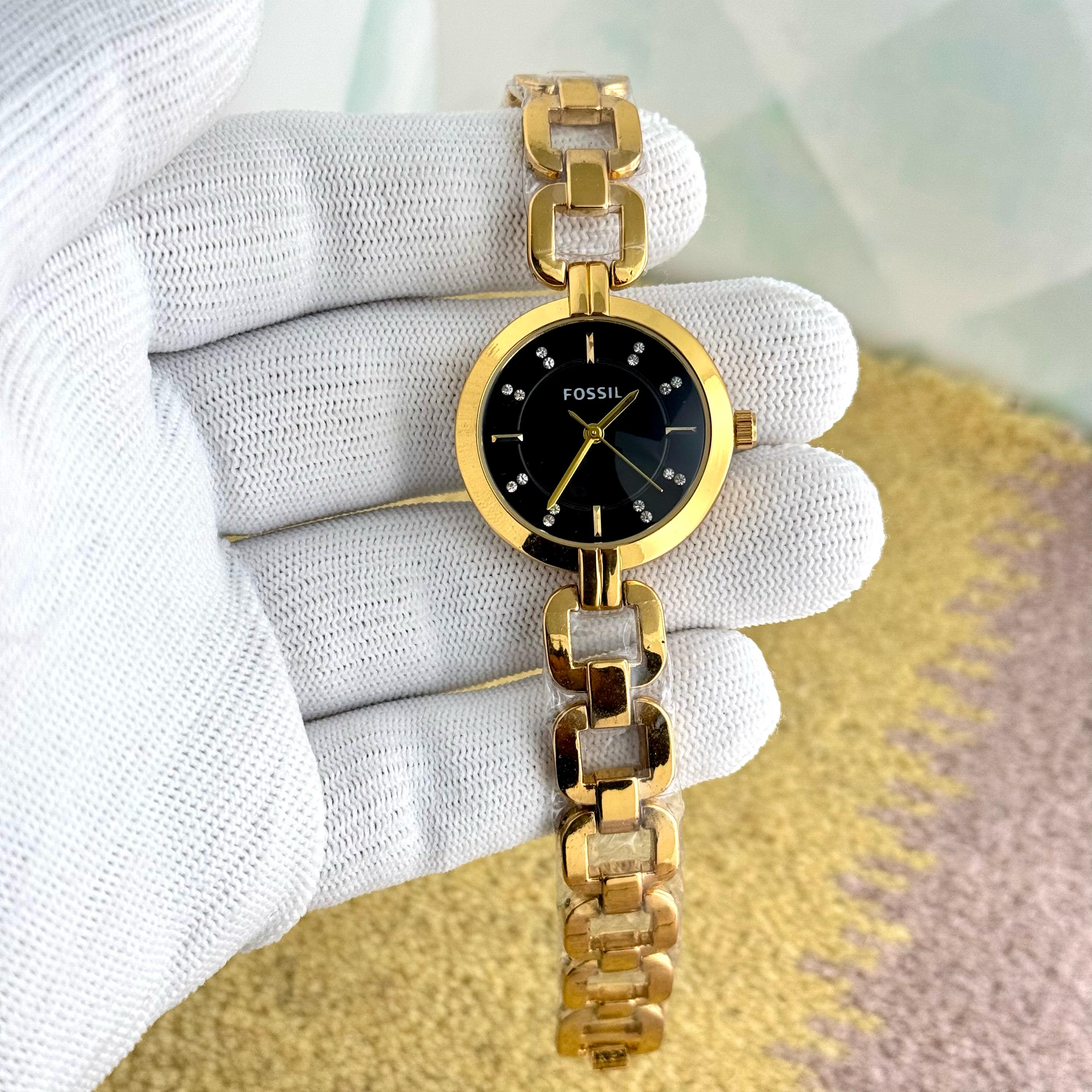 Fossil Kerrigan Three-Hand Gold-Tone