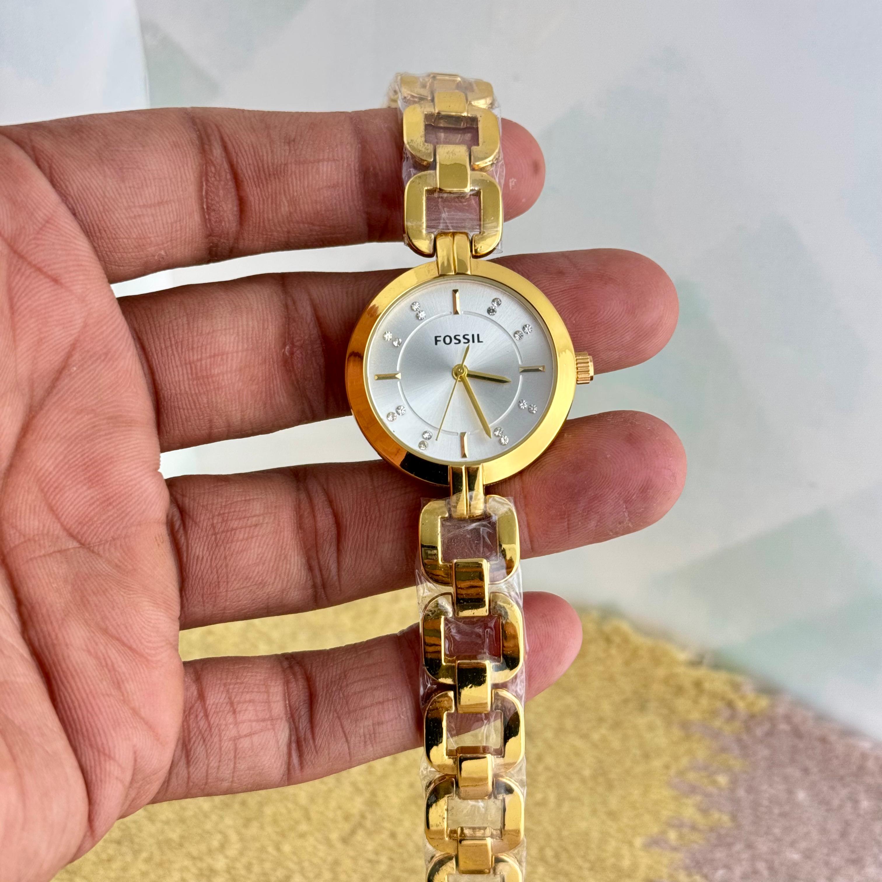 Fossil Kerrigan Three-Hand Gold-Tone