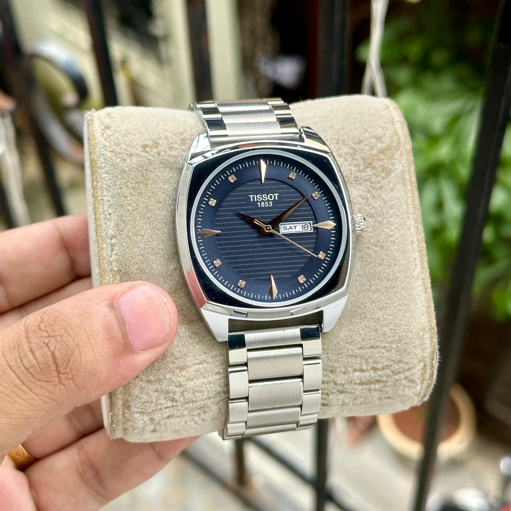 Tissot Rectangular Day Date Watch