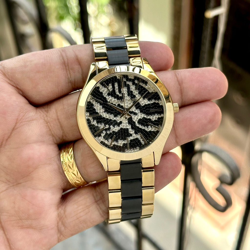 Michael Kors Slim Runway Zebra Dial