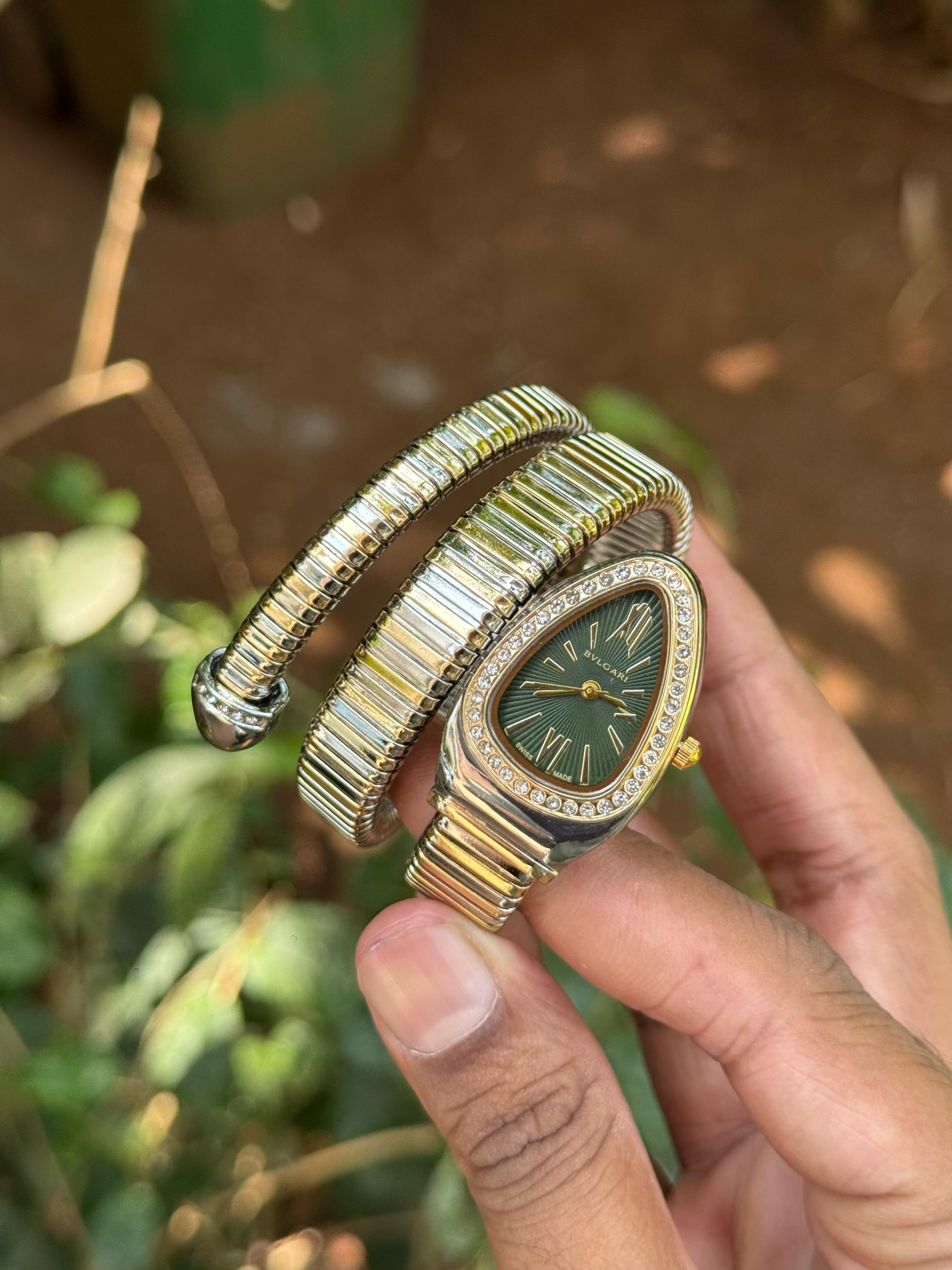 Bvlgari Green Dial Serpenti Tubogas