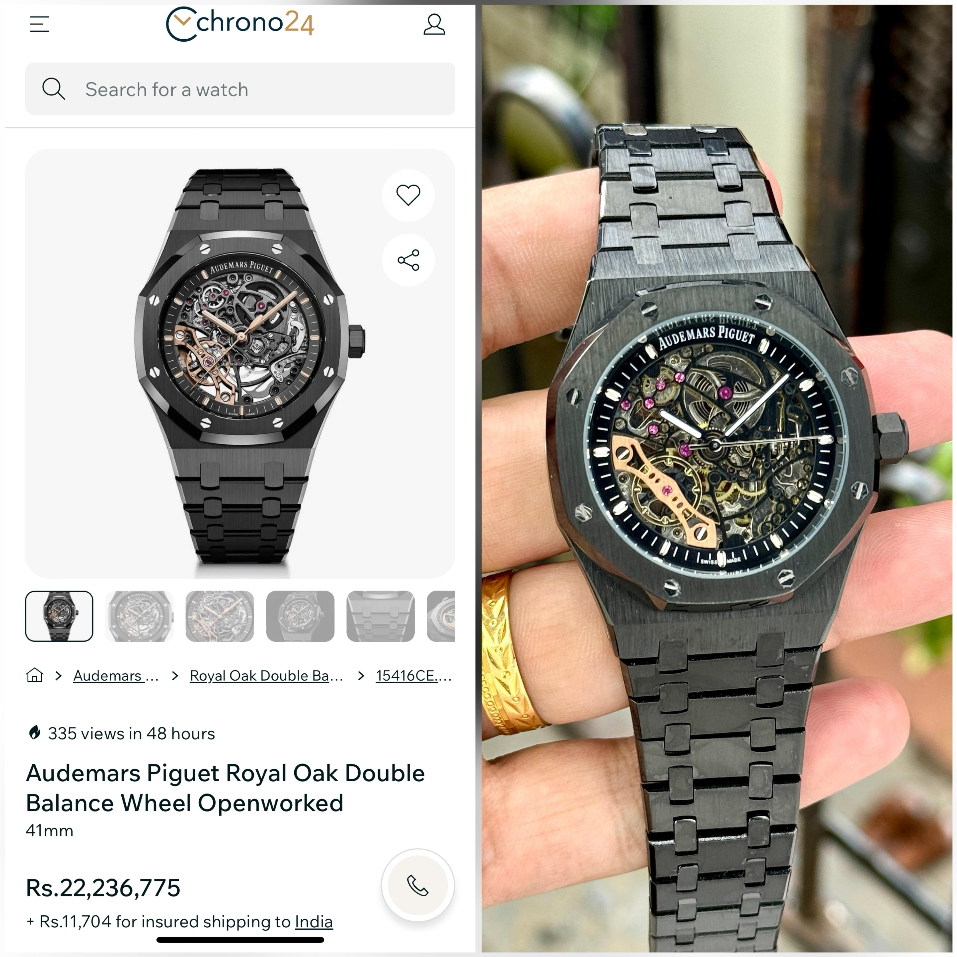 Audemars Piguet Royal Oak Skeleton Salmon